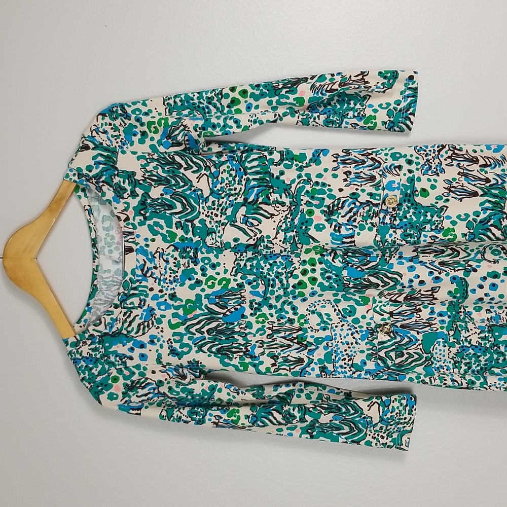 Lilly Pulitzer Corine Sea Oat Escapades Dress XS - Picture 10 of 14